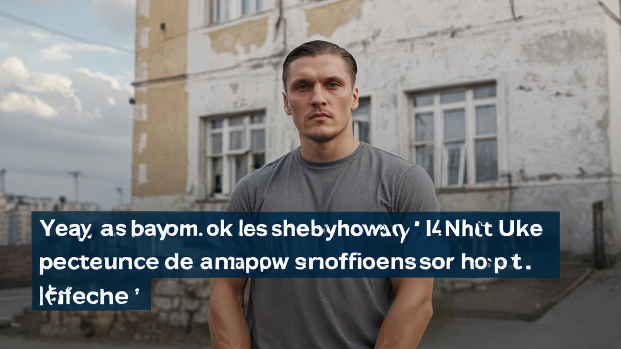 Чемпион мира по боксу Александр Усик вернулся в Украину и посетил восстановленные здания